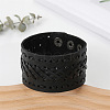 Cowhide Cord Bracelets FS-WGA1EE3-01-3