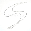 Non-Tarnish Adjustable 304 Stainless Steel Lariat Necklaces NJEW-Z005-01P-2