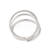Non-Tarnish 304 Stainless Steel Multi-layer Open Cuff Ring for Women STAS-S125-11P-3