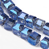 Electroplate Glass Bead Strands EGLA-R064-4mm-M-3