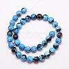 Natural Fire Crackle Agate Bead Strands G-K166-06F-10mm-11-2