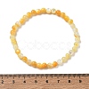 5MM Natural Yellow Shell Round Beaded Stretch Bracelets SH-CBACA76-18A-5