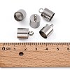 Tarnish Resistant Smooth Surface 201 Stainless Steel Cord Ends STAS-R063-96-4