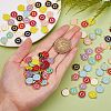 120Pcs 12 Colors Golden Plated Alloy Charms ENAM-SZ0001-64O-7