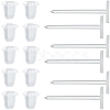 500Pcs Eco-Friendly Plastic Stud Earring Findings KY-SP0001-03B-1
