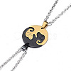 Valentine's Day 201 Stainless Steel Dog Puppy Puzzle Couple Necklaces for Women Men WGE4B3D-01-2