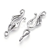 Tibetan Style Alloy Hook and Eye Clasps PALLOY-R134-04-RS-1