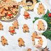18Pcs 6 Styles Christmas Opaque Resin Cabochons RESI-CJ0004-73-3