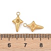 304 Stainless Steel Pendant Rhinestone Settings STAS-H241-27G-3