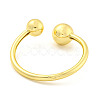 Rack Plating Brass Open Cuff Bangles BJEW-P322-06G-3