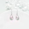 Alloy Enamel Teardrop & Tulip Dangle Earrings WG1F9CE-01-3