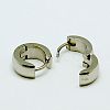 Personalized Unisex 304 Stainless Steel Huggie Hoop Earrings EJEW-G120-38A-2