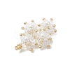 Imitate Austrian Crystal Glass & Glass Seed Beads Pendants PALLOY-MZ01060-02-4