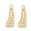 Rack Plating Eco-friendly Brass Micro Pave Clear Cubic Zirconia Pendants KK-D072-01G-J-NR-1