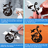 Plastic Reflective Vinyl Car Stickers STIC-WH0036-002-4