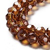 Electroplate Transparent Glass Beads Strands EGLA-A035-T10mm-A04-3