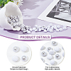 100Pcs 1-Hole Aluminum Buttons DIY-NB0007-77B-4