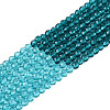 Transparent Glass Beads Strands GLAA-N074-01A-11-2