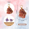 16Pcs Rough Raw Natural Mixed Stone Pendants FIND-HY0001-31-2