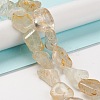 Natural White Topaz Beads Strands G-C027-01-3