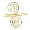 Wire Swirl Spiral Upper Arm Cuff Band AJEW-G033-03G-1
