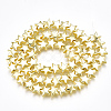 Electroplate Non-magnetic Synthetic Hematite Beads Strands X-G-T061-182G-2