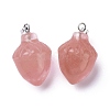 Watermelon Stone Glass Pendants G-G842-01E-2
