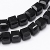 Faceted Cube Glass Bead Strands X-EGLA-E041-5mm-A04-2