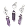 Natural Amethyst Pointed Big Pendants G-D0021-01P-06-2
