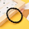Undyed & Natural Bodhi Wood Beads Stretch Bracelets BJEW-JB05521-3
