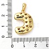 Brass Micro Pave Cubic Zirconia Pendants KK-E061-03G-03-3