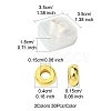 3 Colors Brass Flat Round Spacer Beads KK-FS0001-36-4