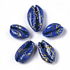 Spray Painted Natural Cowrie Shell Beads SSHEL-R047-03-A-3