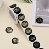 Self-Adhesive Kraft Paper Gift Tag Stickers DIY-G013-A16-5