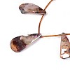 AB Color Plated Dyed Natural Freshwater Shell Beads Strands SHEL-T020-55F-3