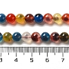 Natural Dyed & Heated Runny Agate Beads Strands G-K356-A01-01-5