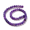 Natural Crackle Agate Beads Strands X-G-G055-8mm-8-6