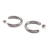 Non-Tarnish 304 Stainless Steel Stud Earrings for Women EJEW-G346-07B-P-2