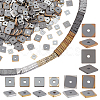 800Pcs 8 Styles Electroplate Non-magnetic Synthetic Hematite Beads G-PH0002-65-1