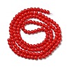 Painted Glass Bead Strands DGLA-S071-6mm-49-3