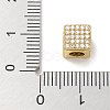 Rack Plating Brass Micro Pave Cubic Zirconia Beads KK-L224-036G-3