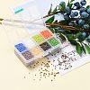 FGB 200G 8 Colors 12/0 Grade A Round Glass Seed Beads SEED-JP0010-04-2mm-5