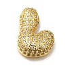 Brass with Cubic Zirconia Pendants KK-Q818-02L-G-1