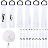 24Pcs Polyester Cheerleader Pom Poms Labels Ribbon FIND-CN0002-33B-1