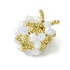 Christmas Seed Beads Beaded Charms PALLOY-MZ00299-02-3