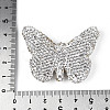Butterfly Shaped Handmade Polymer Clay Rhinestone Beads CLAY-T023-23C-3