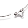 Tarnish Resistant 304 Stainless Steel Wire Pendants STAS-M274-020B-3
