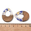 Resin and Walnut Pendants FIND-R051-10C-3