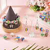 60Pcs Brass Resin Beads KK-TA0002-96-7