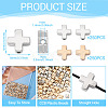 500Pcs 2 Colors CCB Plastic Beads CCB-TA0001-18-4